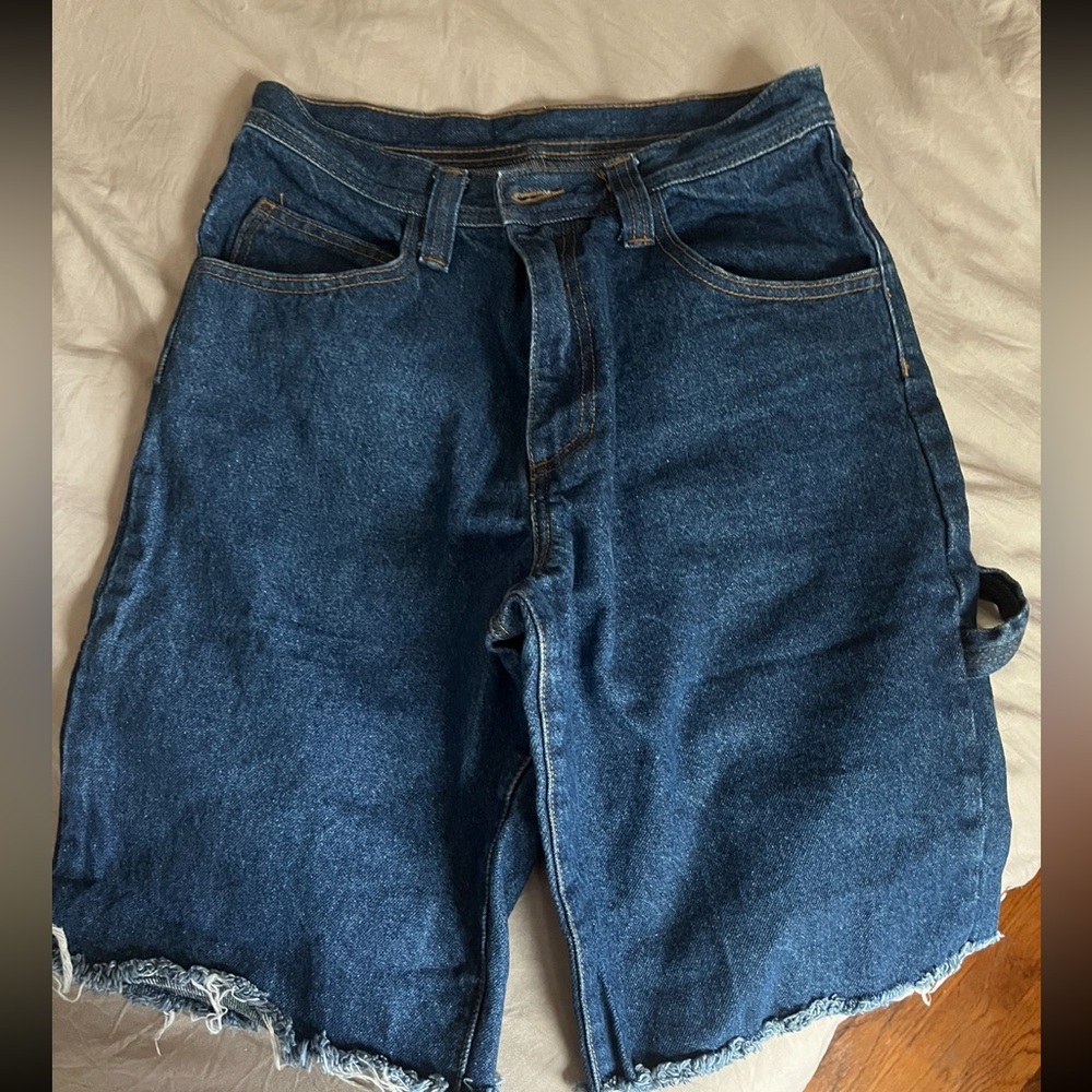 -dark blue navy brandy melville jorts